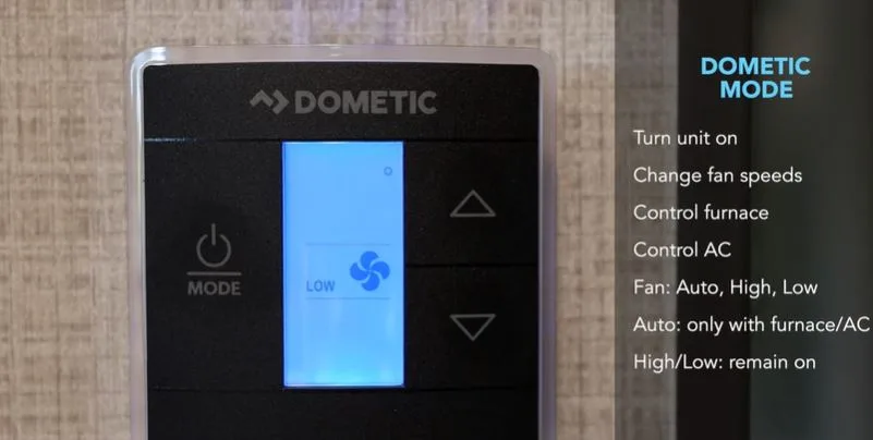 How to operate dometic thermostat
