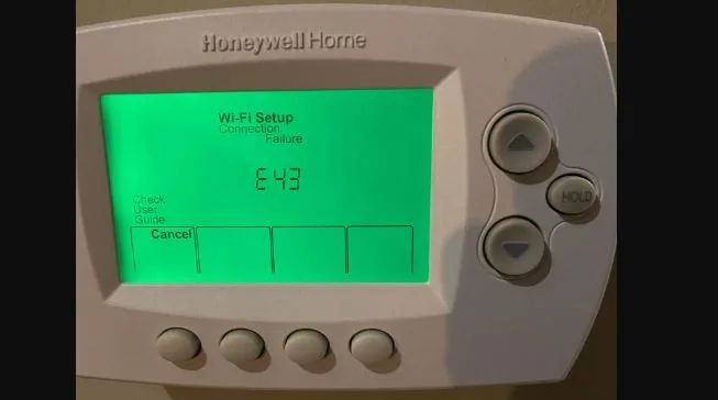 How to fix Honeywell Thermostat E43 Error Code