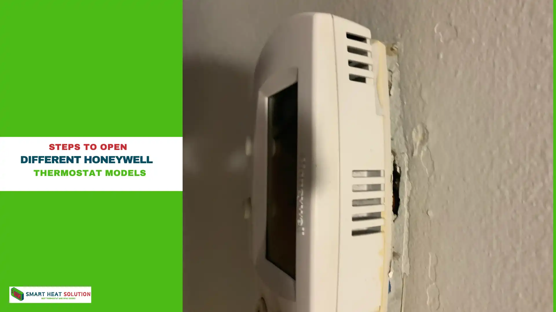 How to Open And Remove a Honeywell Thermostat Cover From the Wall