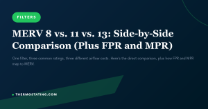 Featured image for: MERV 8 vs. 11 vs. 13: Side-by-Side Comparison (Plus FPR and MPR)